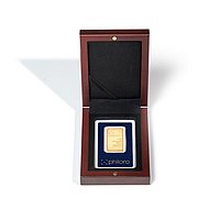 Etui für Goldbarren in Blisterkarte offen