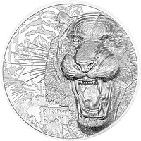 Vorderseite der Silber King of the East - Tiger 3 oz PP - Ultra High Relief