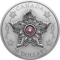 Vorderseite der Silber 'Williamson-Diamantbrosche' 1 oz - Matte Proof 2025
