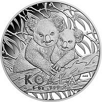 Vorderseite der Silber Koala 1 oz PP - High Relief - RAM 2025