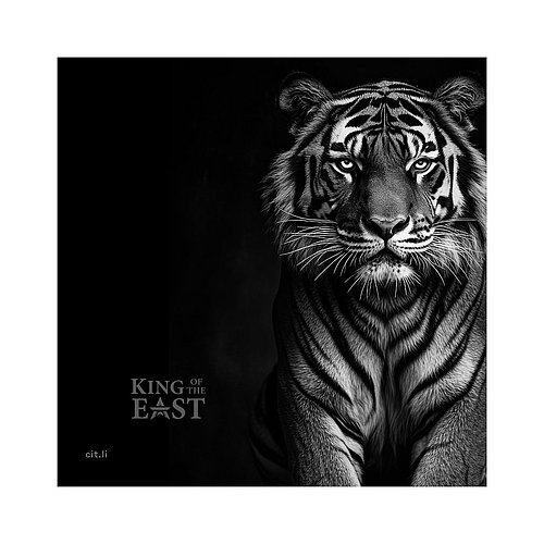 Zertifikat des Silber King of the East - Tiger 3 oz PP - Ultra High Relief