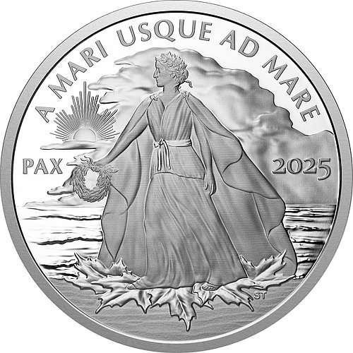 Vorderseite der Silber Peace Dollar 1 oz PP - 2025