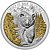 Front view of the Silver Swiss Wildlife – Bear 3 oz PP – Ultra High Relief 2025