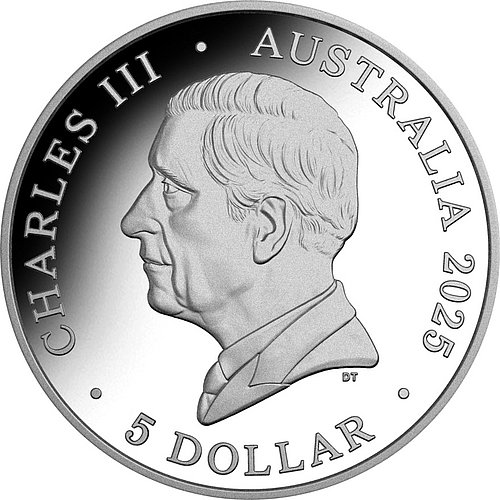 Rückseite der Silber Koala 1 oz PP - High Relief - RAM 2025