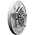 seitliche Ansicht der Silber 'Williamson-Diamantbrosche' 1 oz - Matte Proof 2025