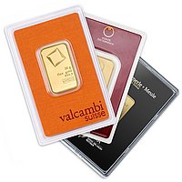 Esempio di Lingotti d’oro 20 g - produttore certificato LBMA